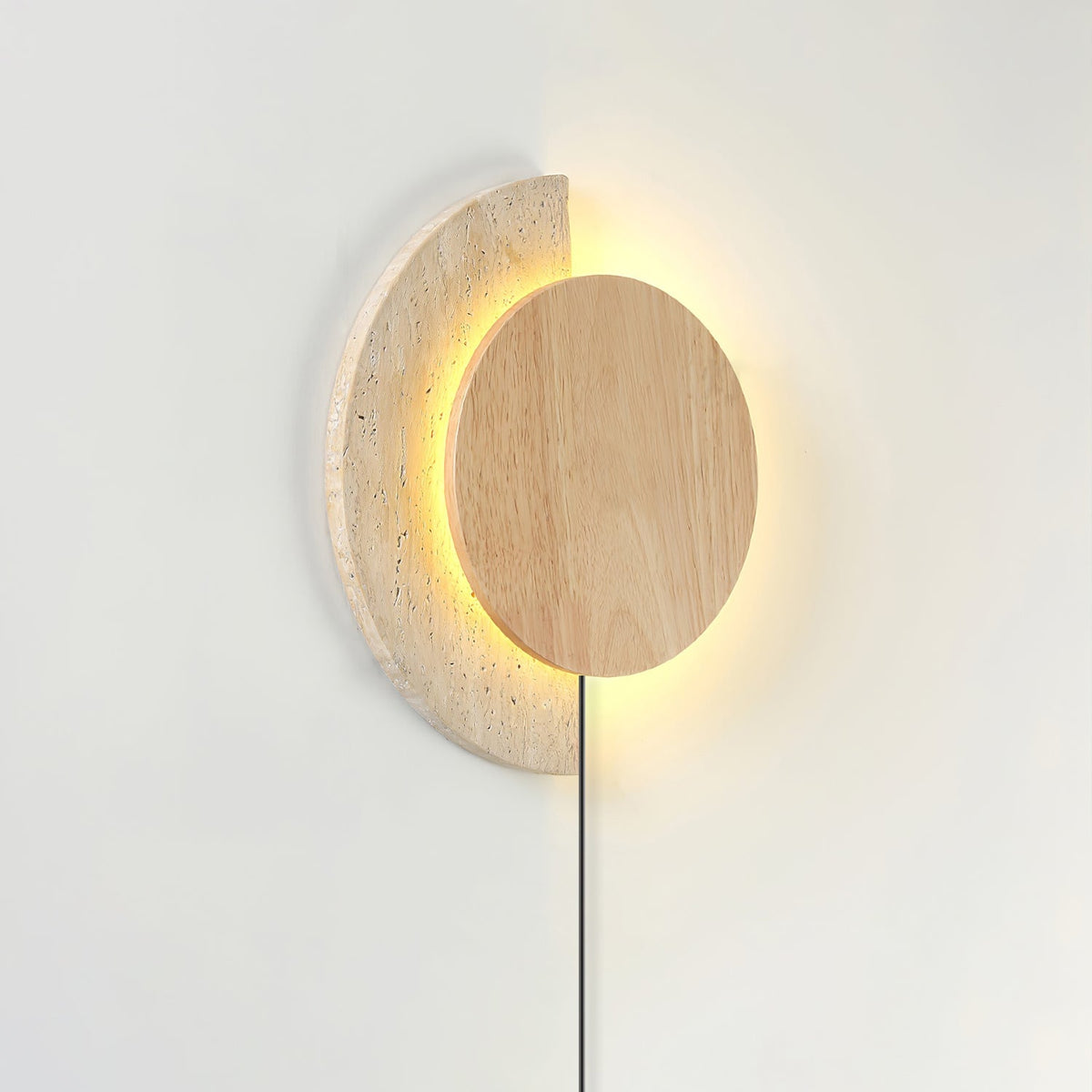 Crescent Halo plug-in-vägglampa
