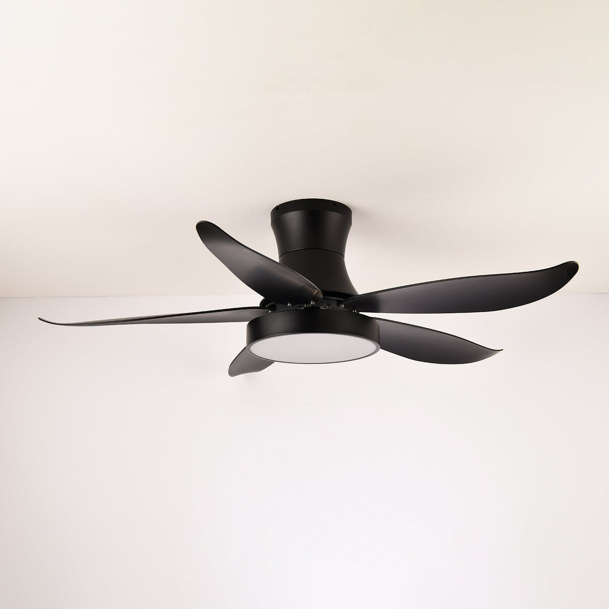 Candeeiro de teto com ventilador Jada preto moderno