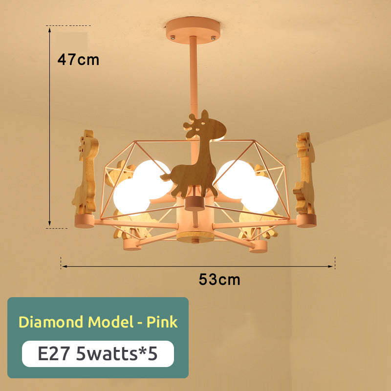 Arisha LED-loftlampe med giraffer