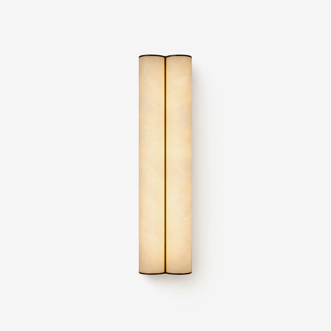 Albeielle dubbel vägglampa i alabaster