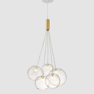 Valentina Modern LED Guld Metall Glas Pendellampa Vardagsrum Matsal