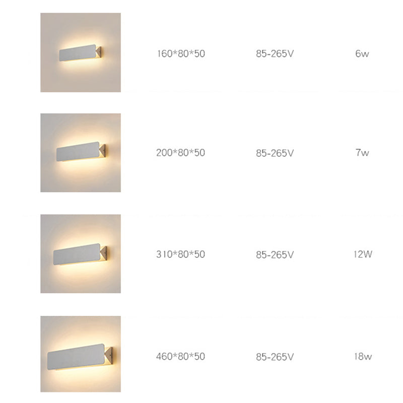 Arisha LED-vägglampa i metall för inomhusbruk, vridbar, vit