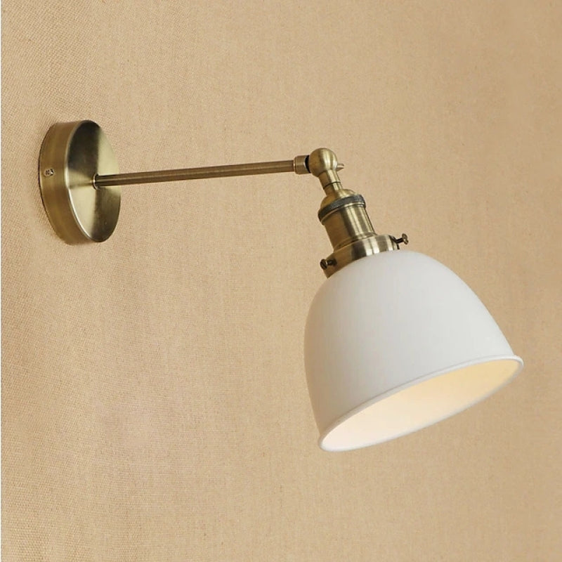 Epoch retro-/vintage-henkinen riippuva seinävalaisin, metallia/LED, musta/valkoinen/harmaa, makuuhuoneeseen