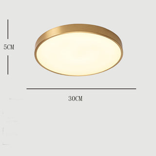 Quinn Design LED Guld Rund Taklampor Metall/Akryl Vardagsrum
