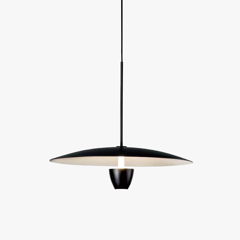 Arisha modern nordisk klusterpendellampa, svart, hattformad