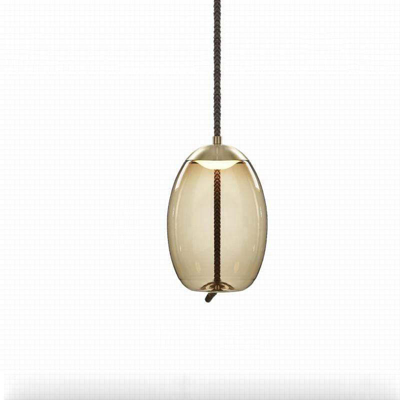 Valentina nordisk LED-pendellampa, dekorativt glas