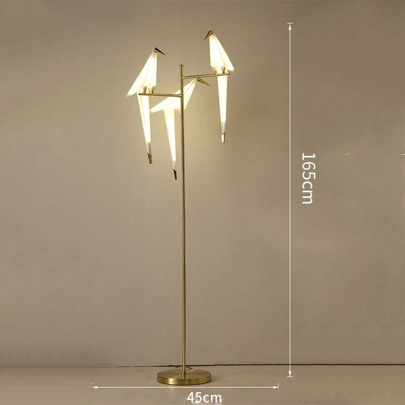 Clifford nordisk fuglebordslampe/gulvlampe, guld, 1/2/3 lyskilder