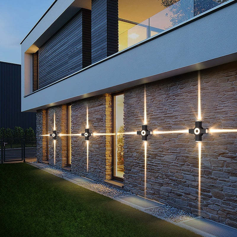 Vexor Wall Light Modern Waterproof Cross Outdoor Garden/Corridor