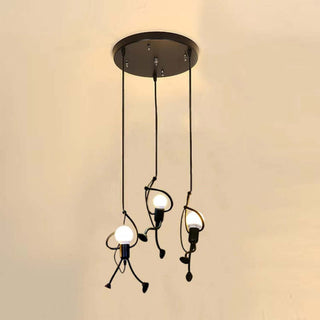 Salgado Pendellampa Retro Design Svart Metall Vardagsrum/Matsa