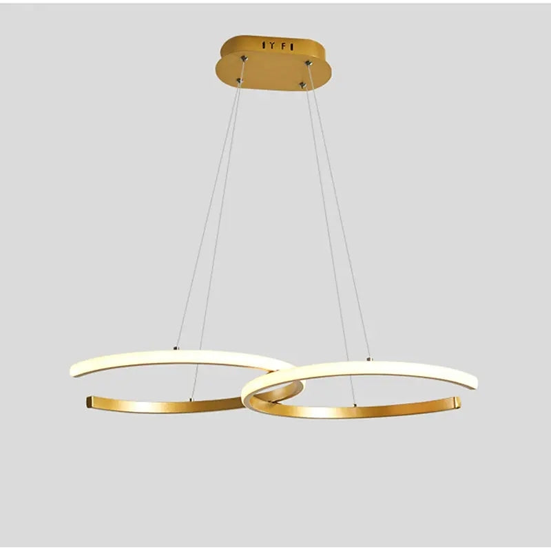 Arisha modern minimalistisk pendellampa, dubbel-C