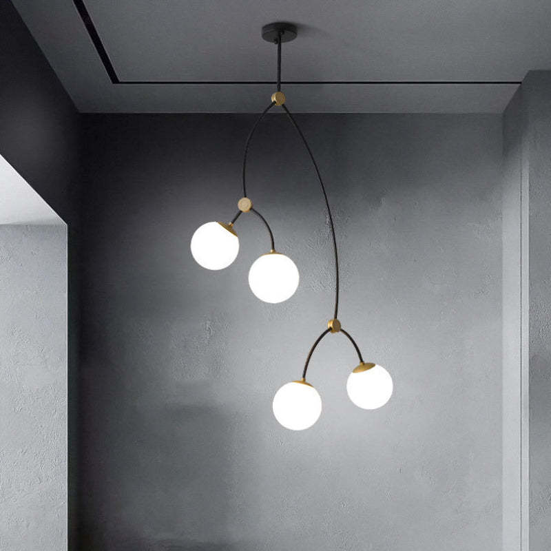 Valentina minimalistisk elegant unik grenlysekrone til stuen