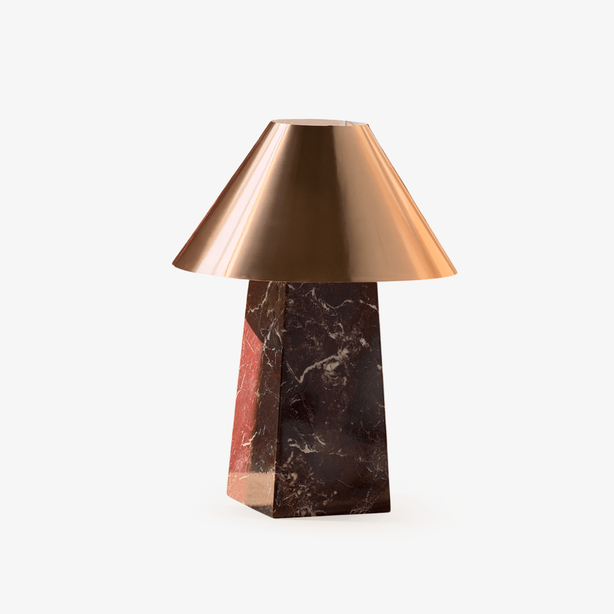 Konisk marmorbordlampe