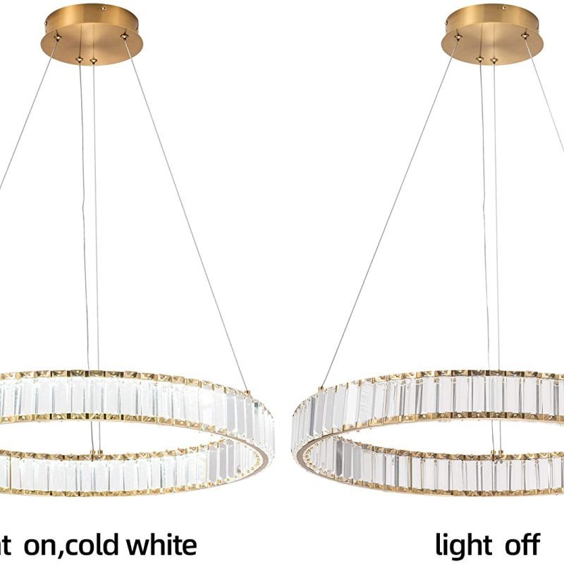 Kristy elegant rund kristallkrona, transparent