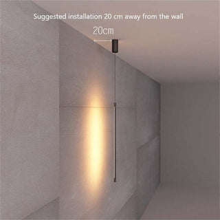 Edge Modern Lång Metall LED Pendellampa Sovrum Vardagsrum