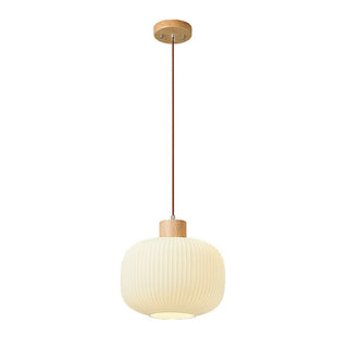 Ozawa Modern Vit Pendellampa Glas LED Trä Vardagsrum/Matsal