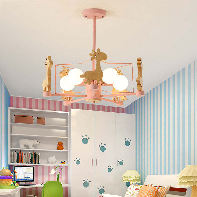 Arisha LED-loftlampe med giraffer