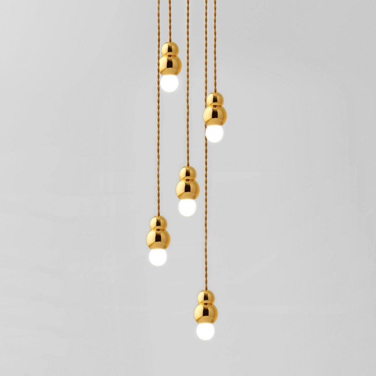 Nútímalegur glerhengilampi Bubbly