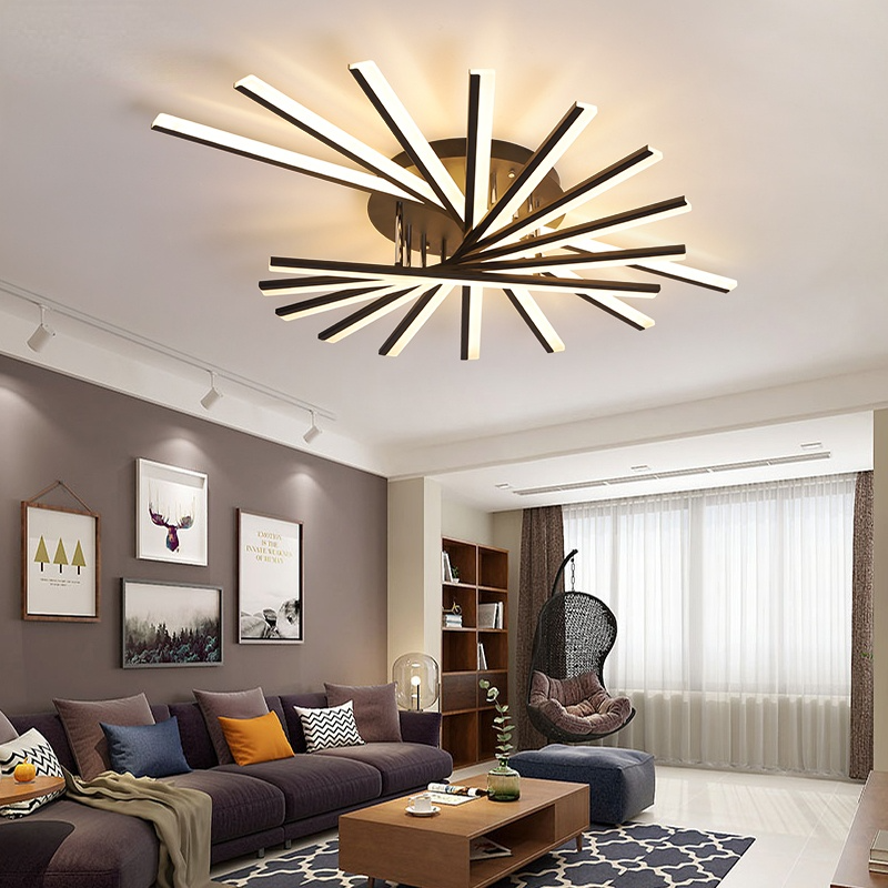 Arisha Linear Flush Mount Ceiling Light, 4 Colour