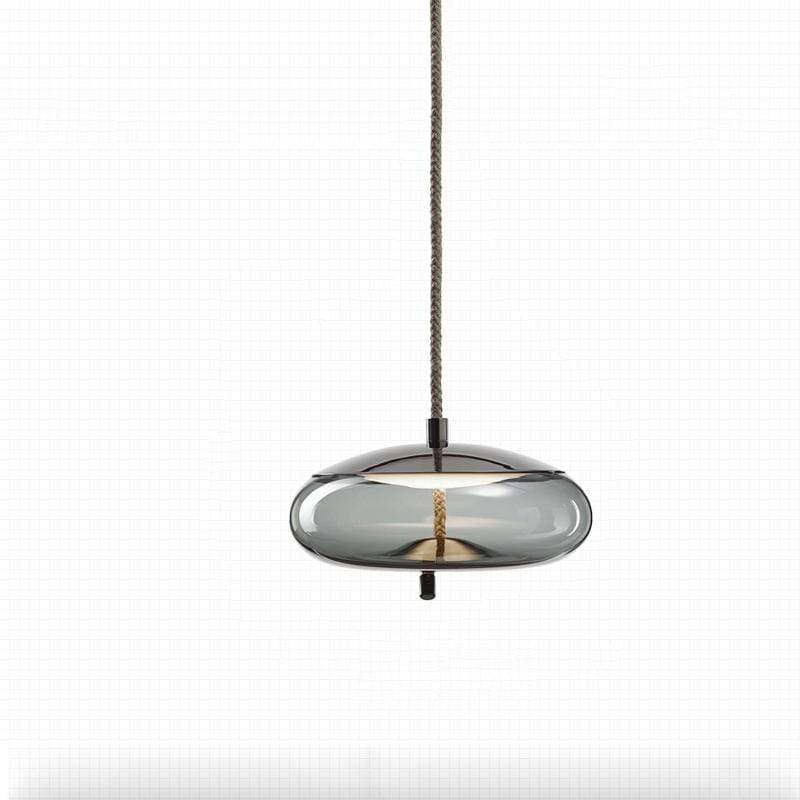 Valentina nordisk LED-pendellampa, dekorativt glas