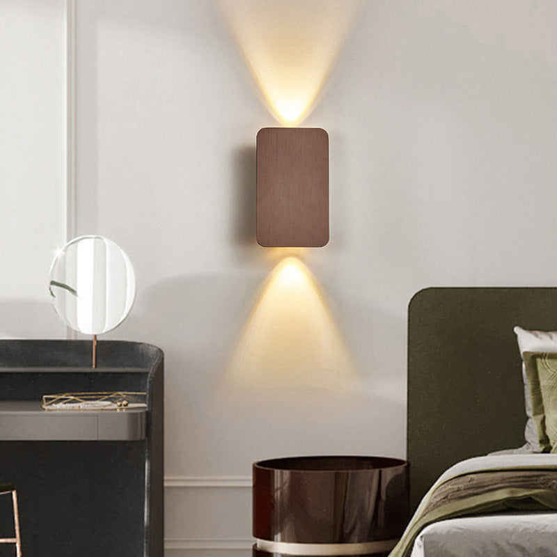 Candeeiro de parede Norelin, retangular minimalista para interiores