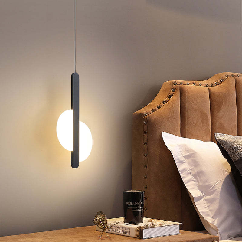 Kori modern svart/vit LED-pendellampa för vardagsrum