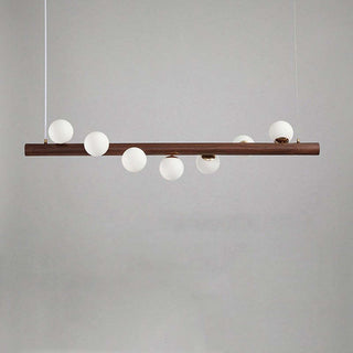 Valentina Modern Design Trä Glas LED Pendellampa Vardagsrum Matsal