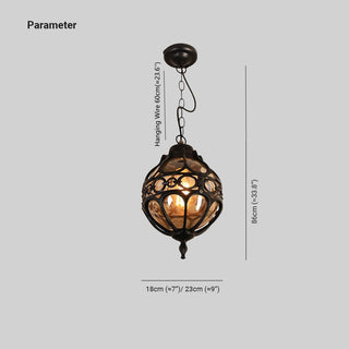 Alessio Vintage Boll Metall LED Pendellampa Vardagsrum Sovrum