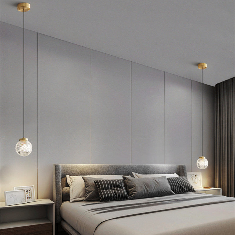 Arisha Modern Circle Glass Pendant Light for Bedroom & Hotel