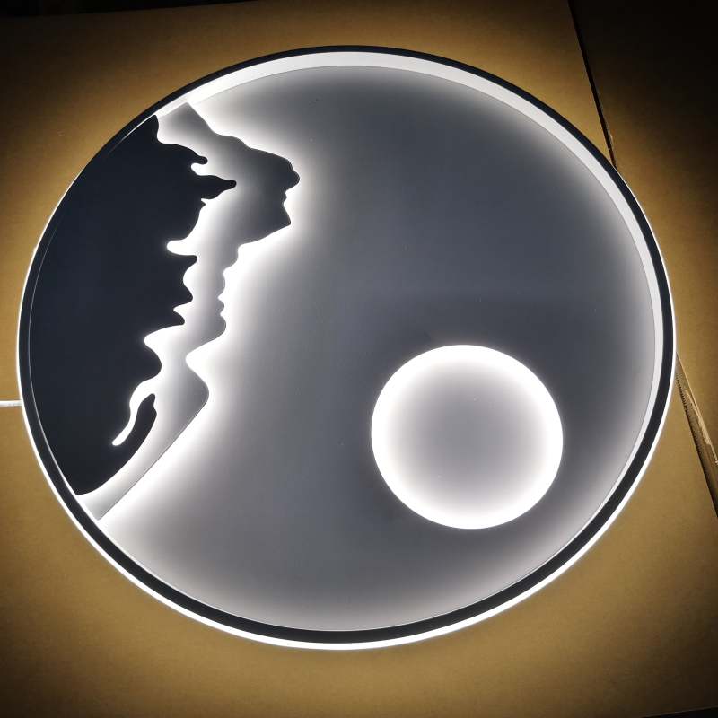 Arisha Mountain View Flush Mount Ceiling Light