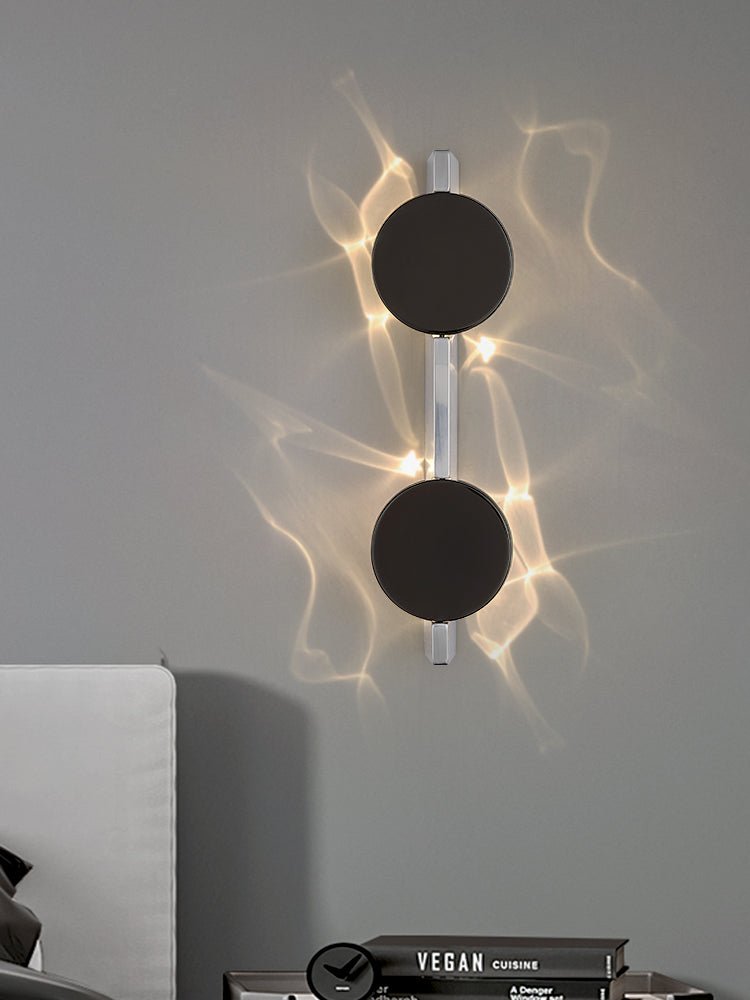 Pethr minimalistisk bølgevæglampe i stål