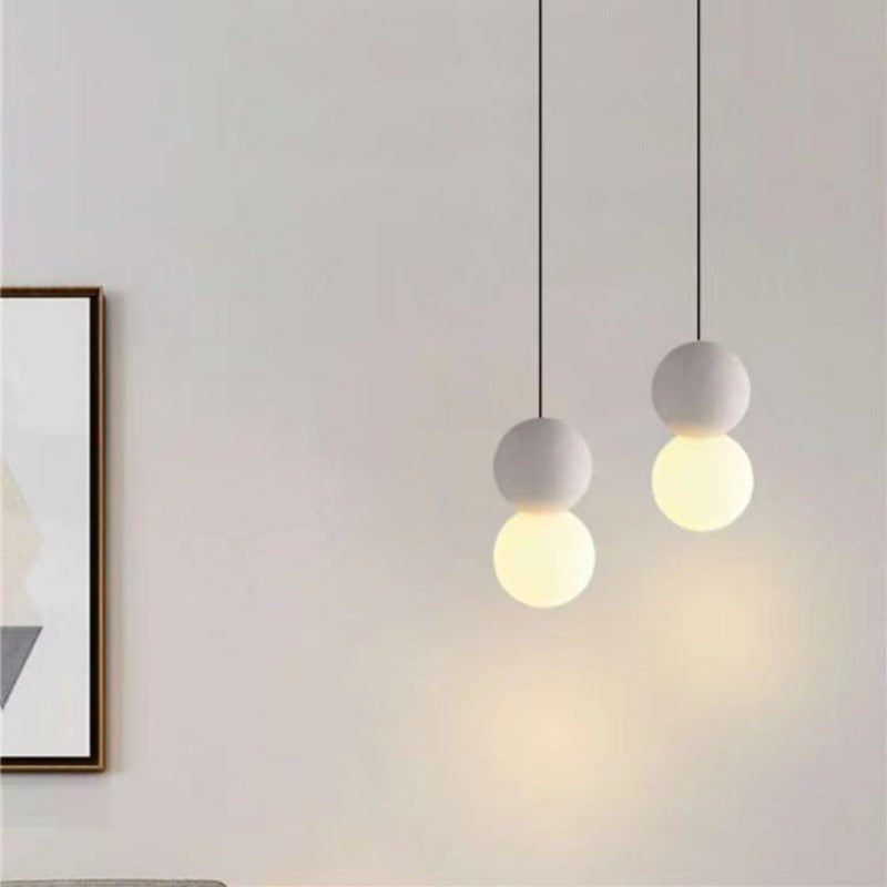 Avi moderne LED-pendel i sort metal til soveværelse og stue