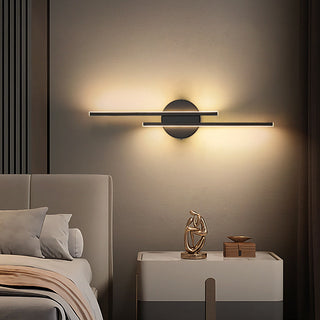 Alana Modern Skiva/Linjär LED Vägglampa Metall/Akryl Svart/Vit Vardagsrum/Sovrum