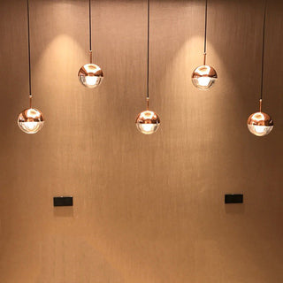Valentina Modern Pendellampor Metall/Gla Guld/Roséguld Vardagsrum