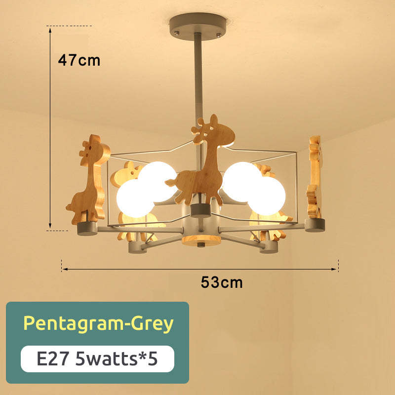 Arisha LED-loftlampe med giraffer