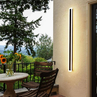 Edge Minimalistisk Linjär Metall LED Vägglampa Trägård Utomhus