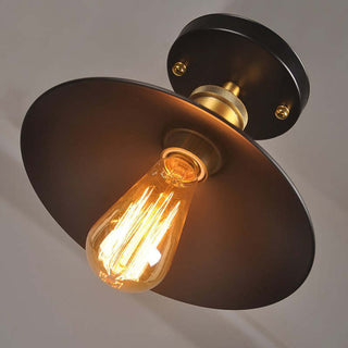 Alessio Taklampa Industrial Cone i Metall, Svart