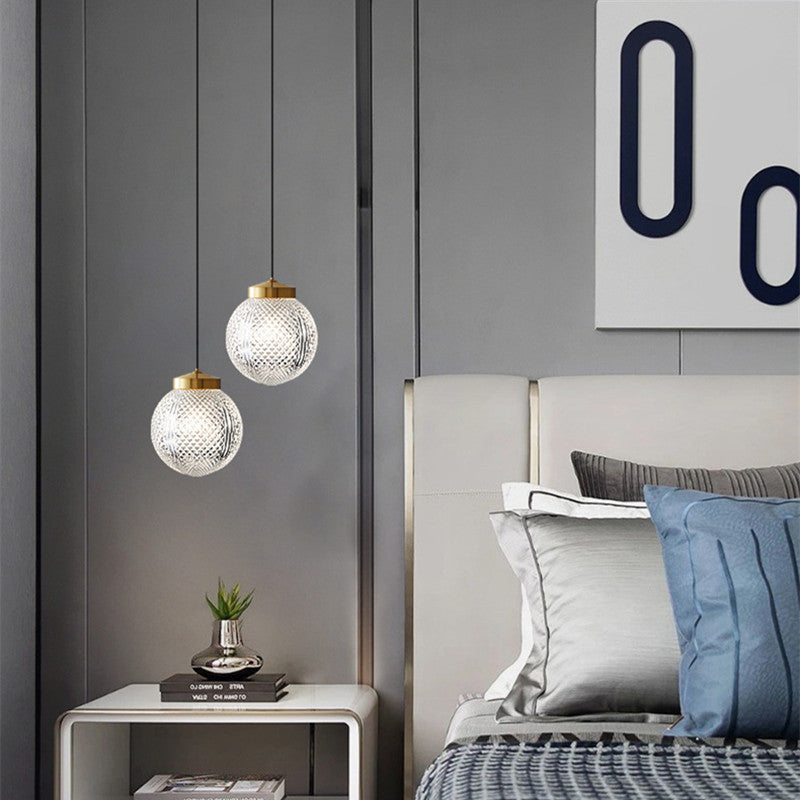 Arisha Modern Circle Glass Pendant Light for Bedroom & Hotel