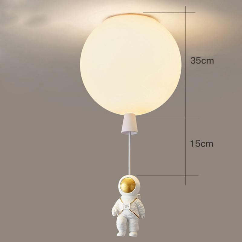 Aria Astronaut Balloon Flush Mount Ceiling Light, L 20/25/30/35cm