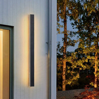 Edge Minimalistisk Linjär Metall Vägglampa Utomhus Balkong