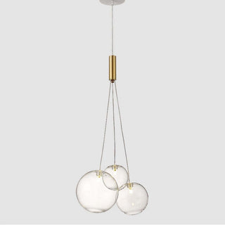 Valentina Modern LED Guld Metall Glas Pendellampa Vardagsrum Matsal
