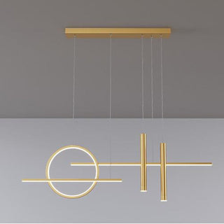 Madina Modern Pendellampa Svart/Guld LED Design Vardagsrum
