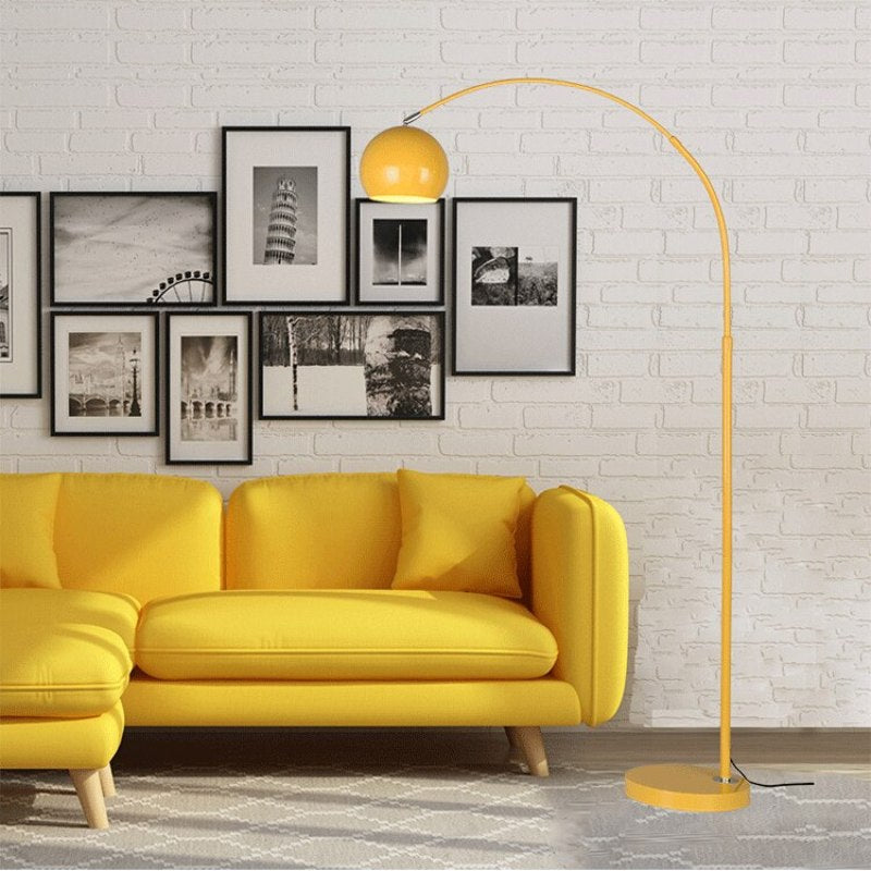 Mira Macaron Modern Fishing Arc Floor Lamp