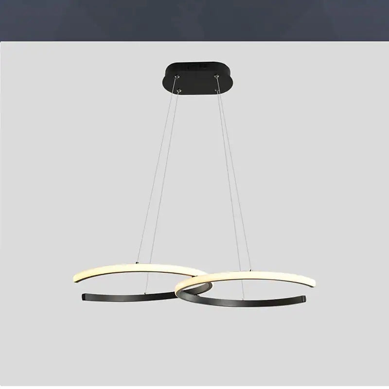 Arisha modern minimalistisk pendellampa, dubbel-C