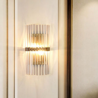 Orr Cylindrisk Modern LED Genomskinlig Vägglampa Metall/Kristall Guld Vardagsrum/Sovrum