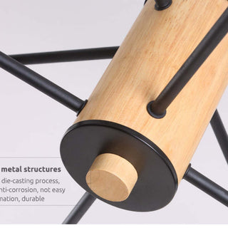 Sienna Design Rund LED Pendellampa Vit/Grön/Grå Metall/Trä/Akryl Sovrum/Vardagsrum