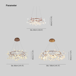 Olivia Modern LED Pendellampa Metall Guld Akryl Vardagsrum/Sovrum