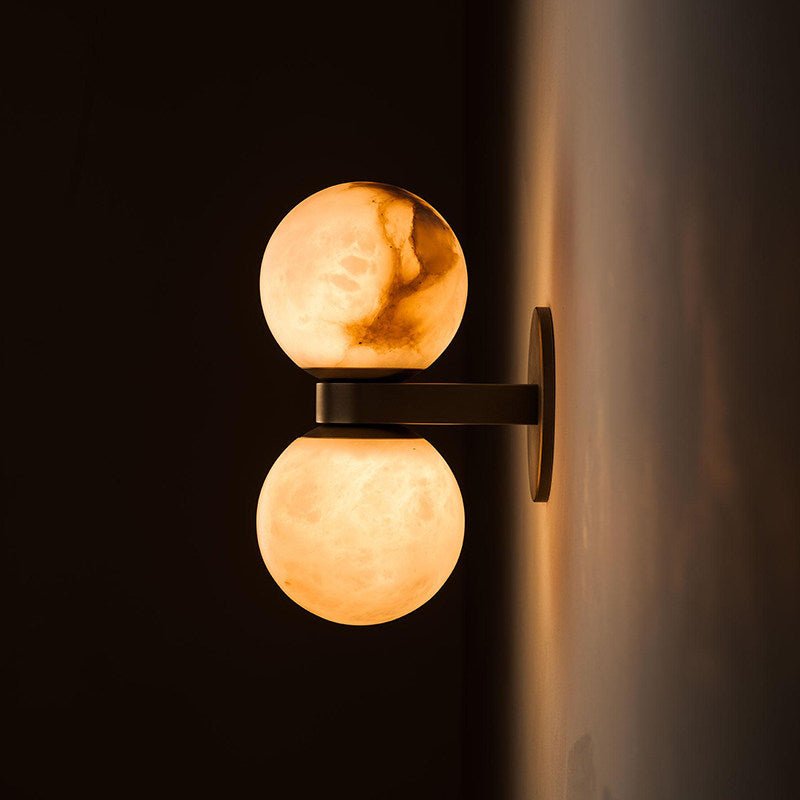 Lumenor Alabaster Celestia vägglampa i klotform