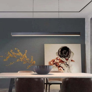 Edge Modern Design Linjär Metall LED Pendellampa Matsal