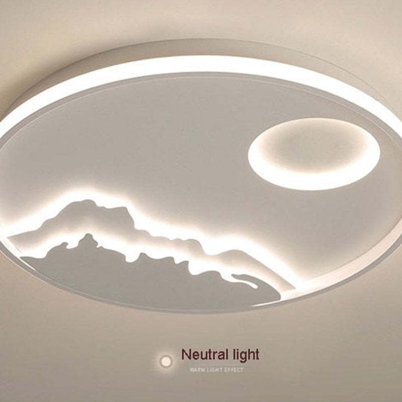 Arisha Mountain View Flush Mount Ceiling Light