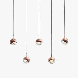 Valentina Modern Pendellampor Metall/Gla Guld/Roséguld Vardagsrum